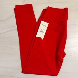 red stori leggings